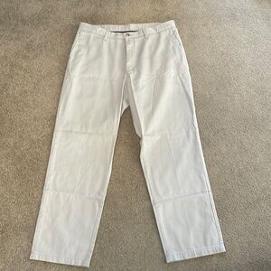 Lee Men’s White / Off - White Khaki Pants - Size 38W 32L - EUC